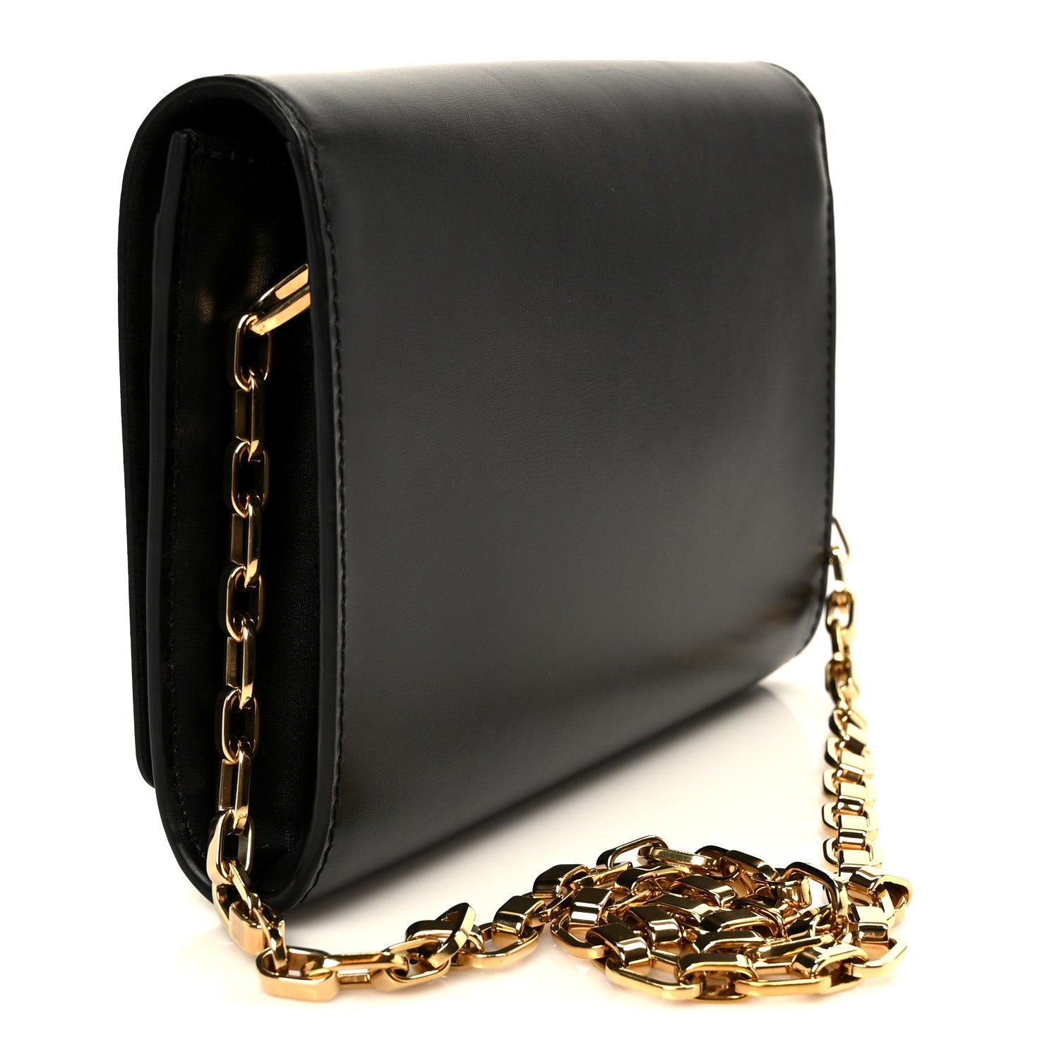 Louis Vuitton Calfskin Chain Louise GM Black
