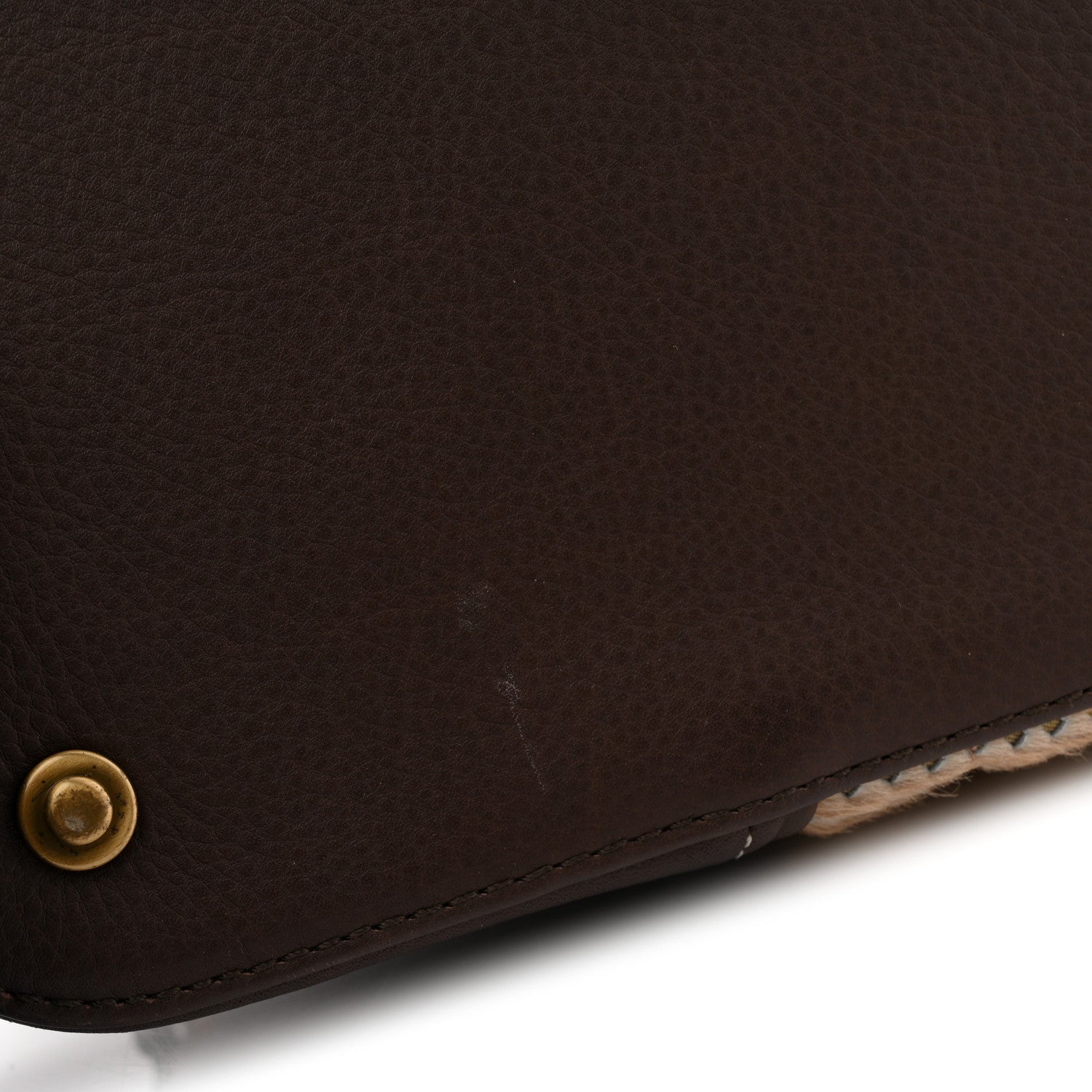 Christian Dior Pony Hair Calfskin Cadillac Tote Brown