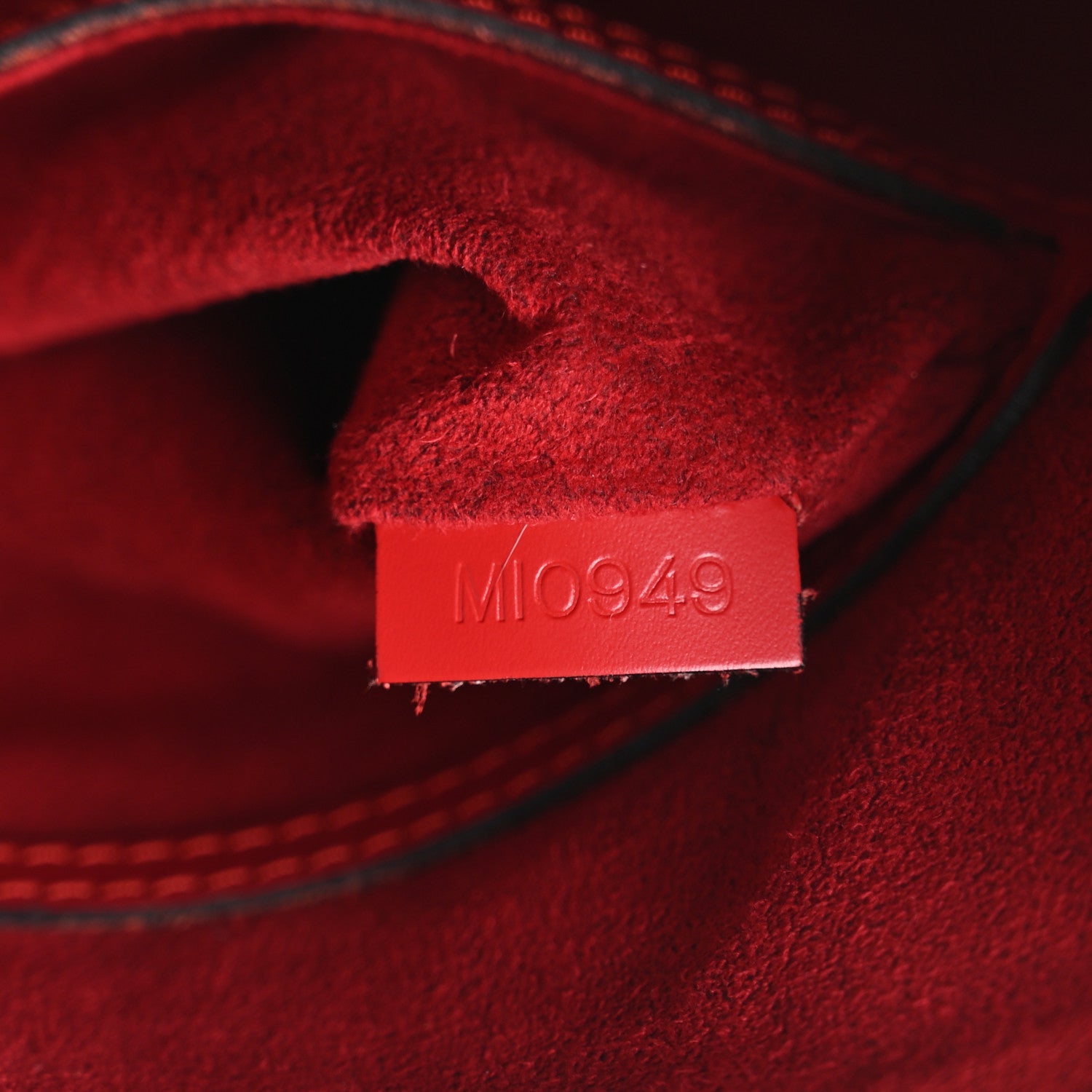 Louis Vuitton Epi Alma PM Castillan Red