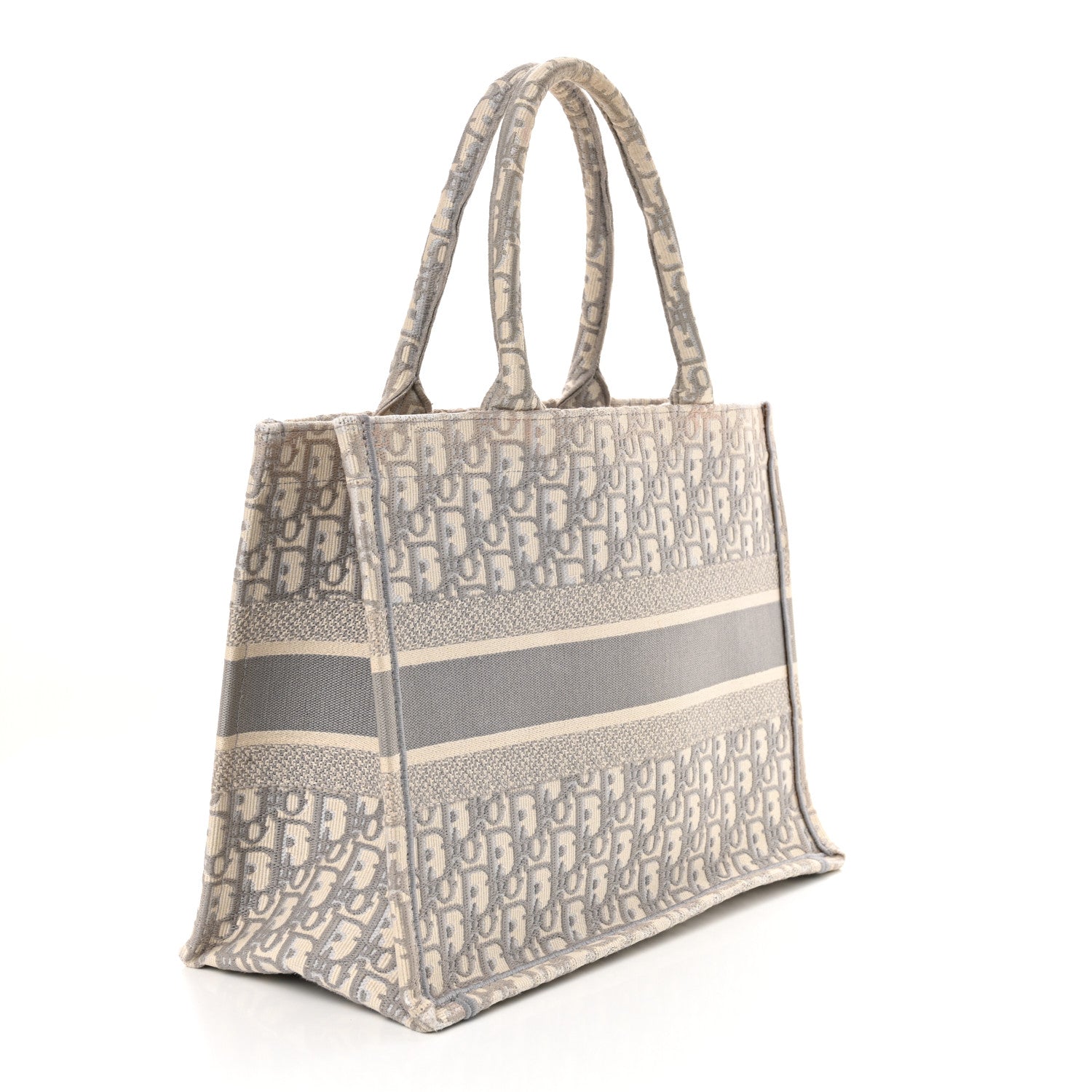 Christian Dior Oblique Medium Book Tote Grey