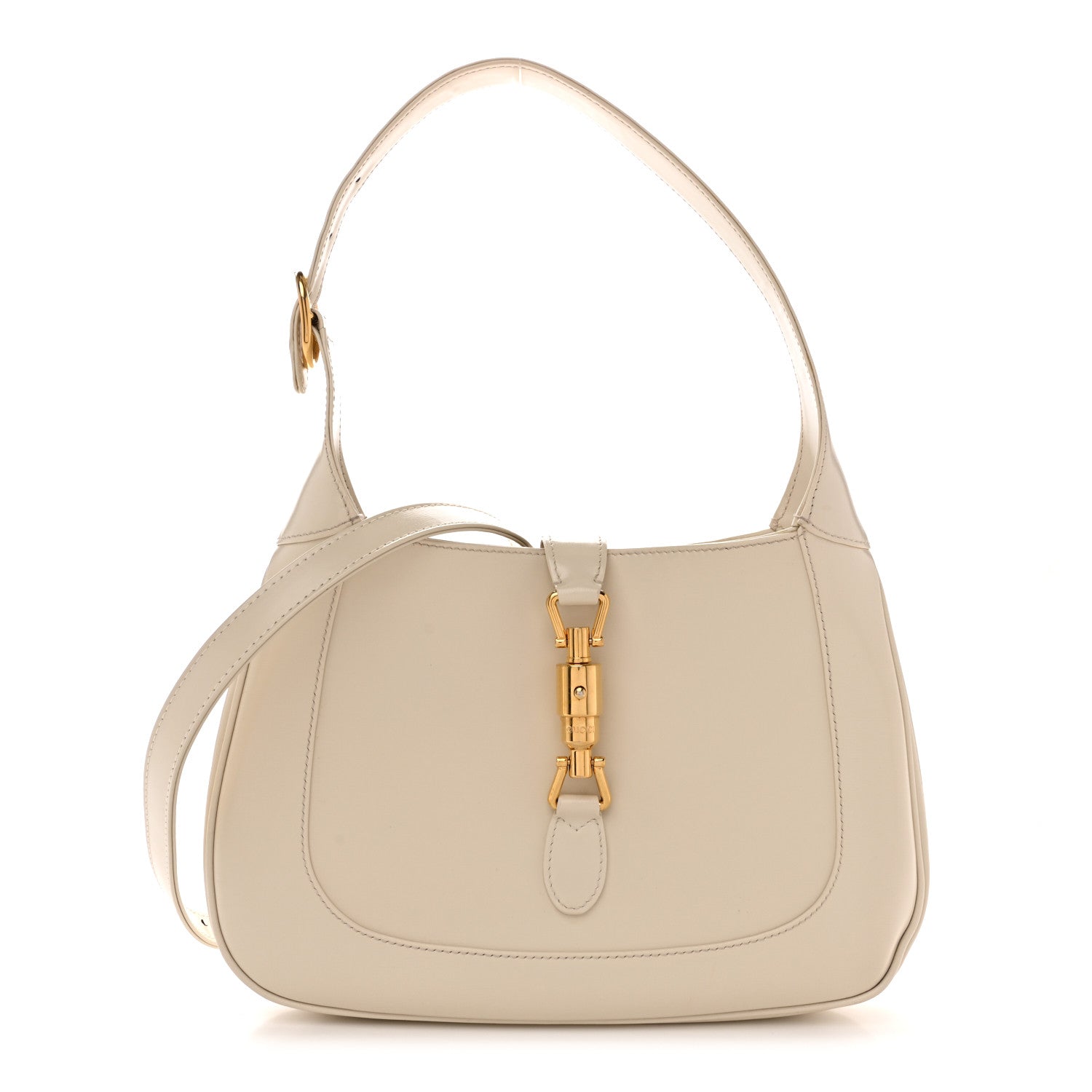 Gucci Boarded Dyana Lux Calfskin Small Jackie 1961 Hobo Mystic White