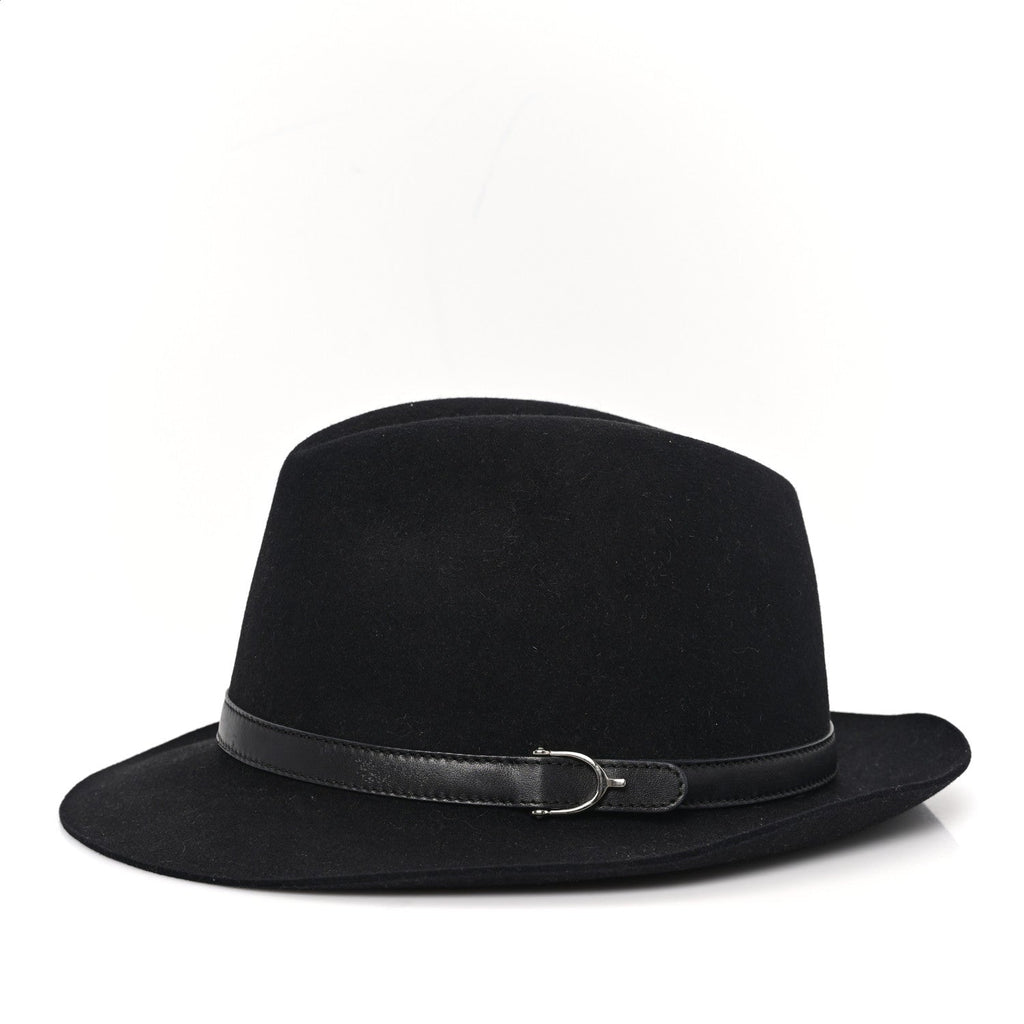 Gucci Felt Horsebit Hat L Black