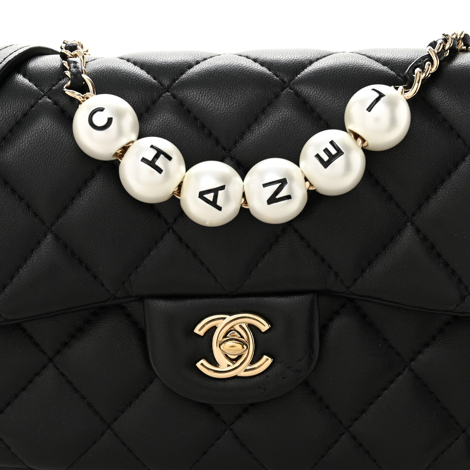 Chanel Lambskin Quilted Small My Precious Flap Black