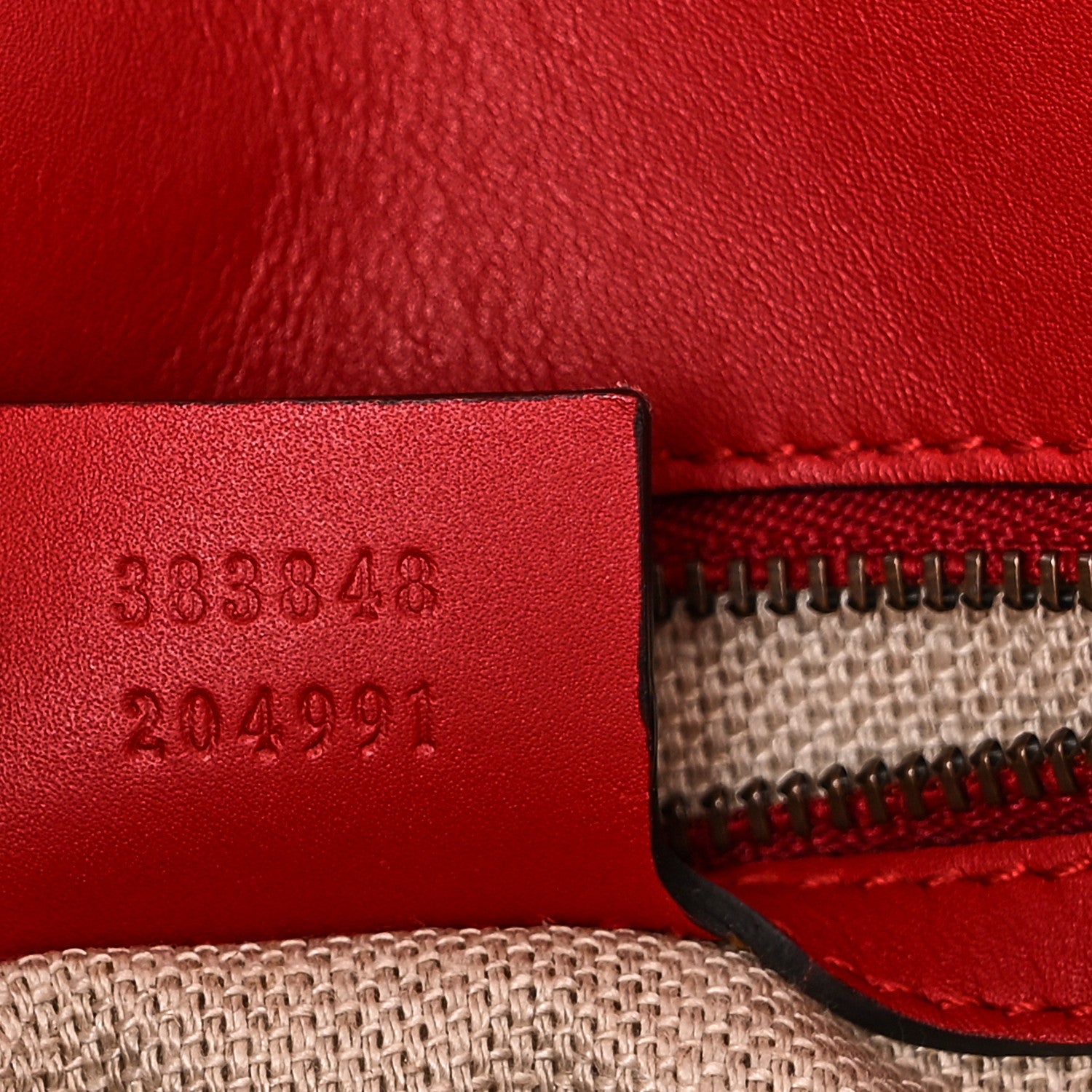 Gucci Monogram Ruinart Calfskin Medium Lady Web Shoulder Bag Beige Ebony Hibiscus Red