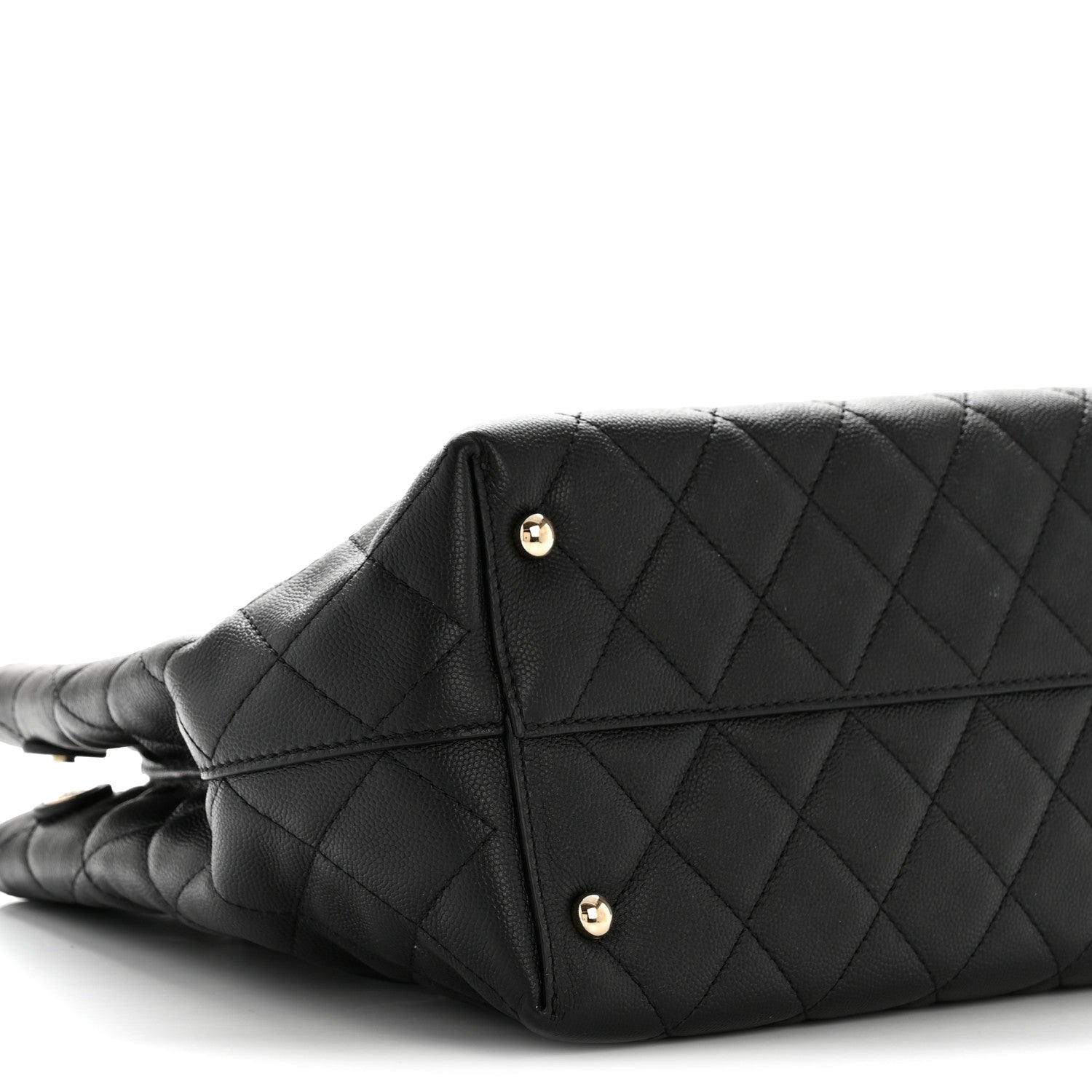 Chanel Caviar Quilted Small Shopping Tote  Black