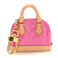 Louis Vuitton Vernis Monogram Micro Alma Bag Charm Key Holder Rose