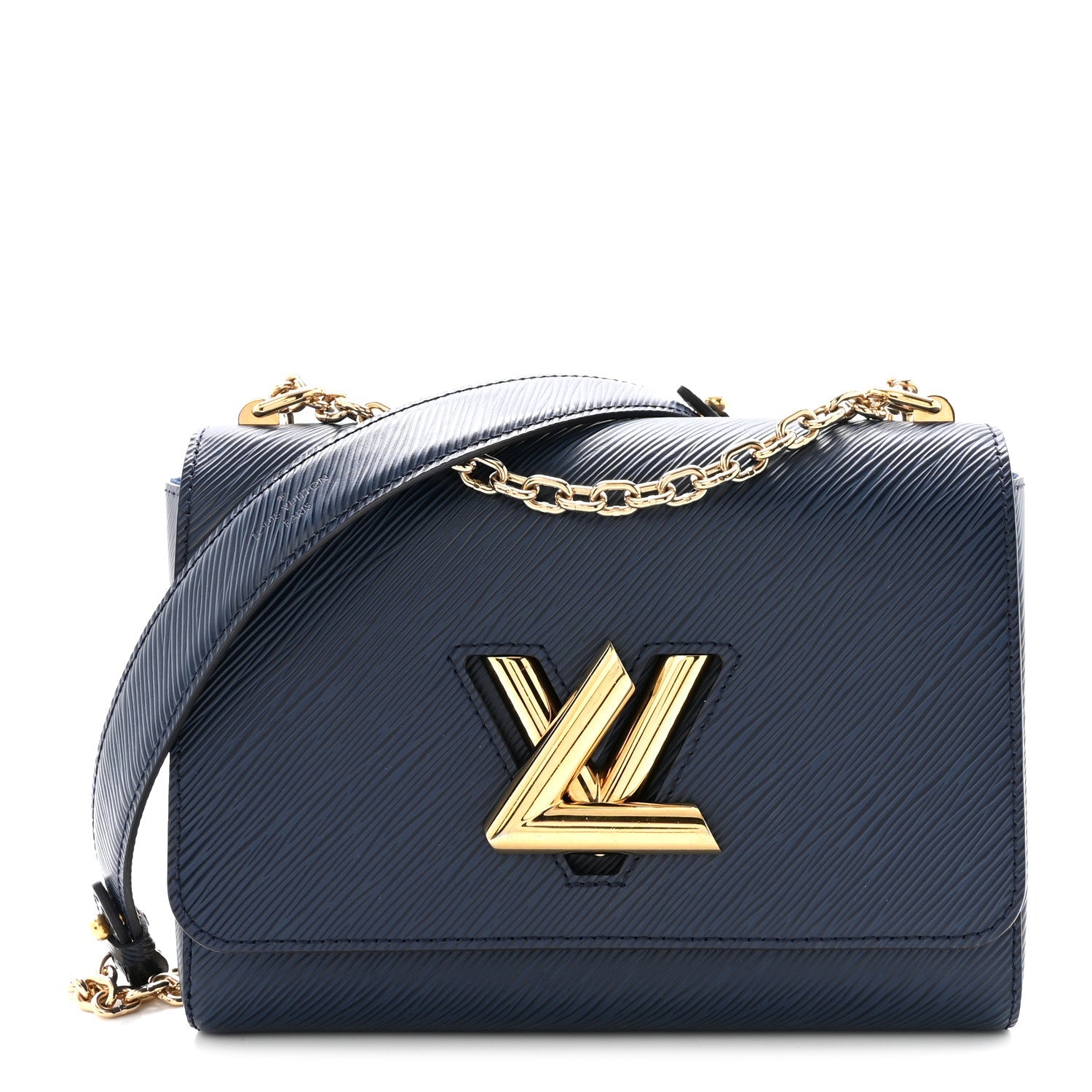 Louis Vuitton Epi Twist Shoulder Bag MM Indigo