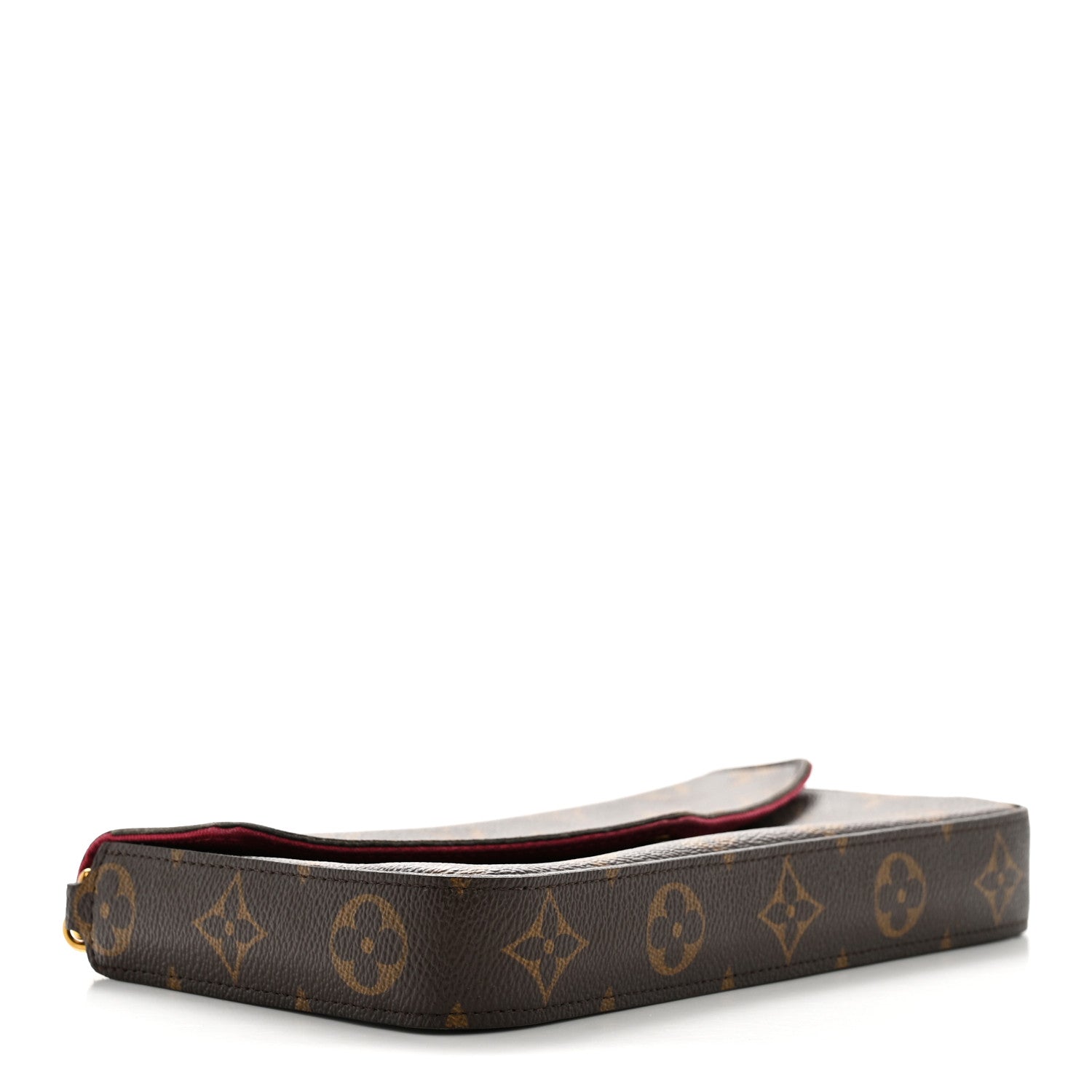 Louis Vuitton Monogram Pochette Felicie Chain Wallet Fuchsia