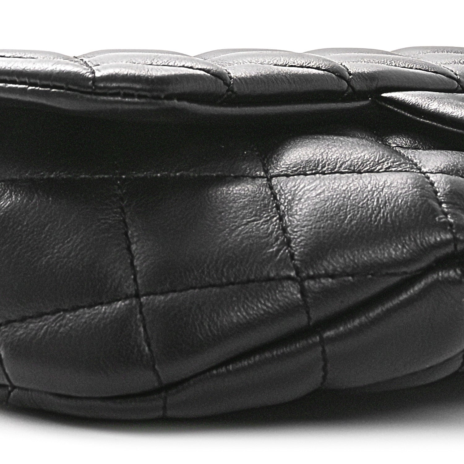 Chanel Calfskin Quilted CC Uniform Flap Belt Bag Black