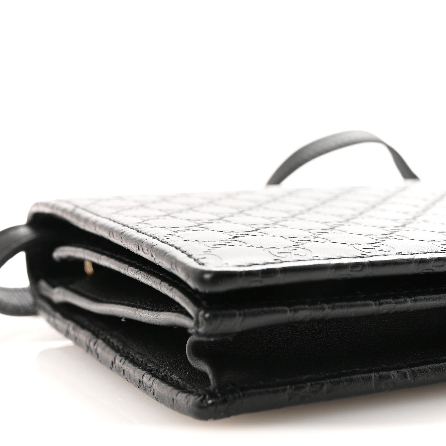 Gucci Microguccissima Crossbody Wallet Black