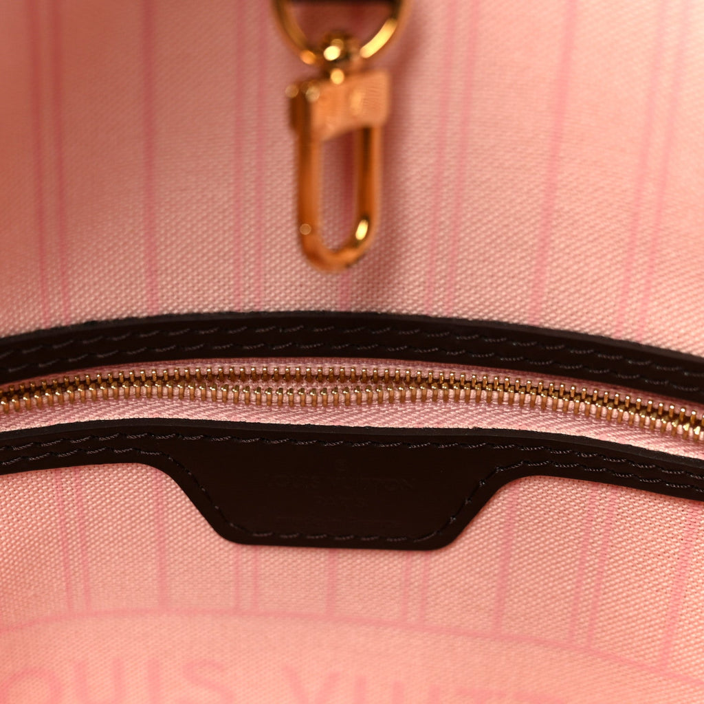 Louis Vuitton Damier Ebene Neo Neverfull MM Rose Ballerine