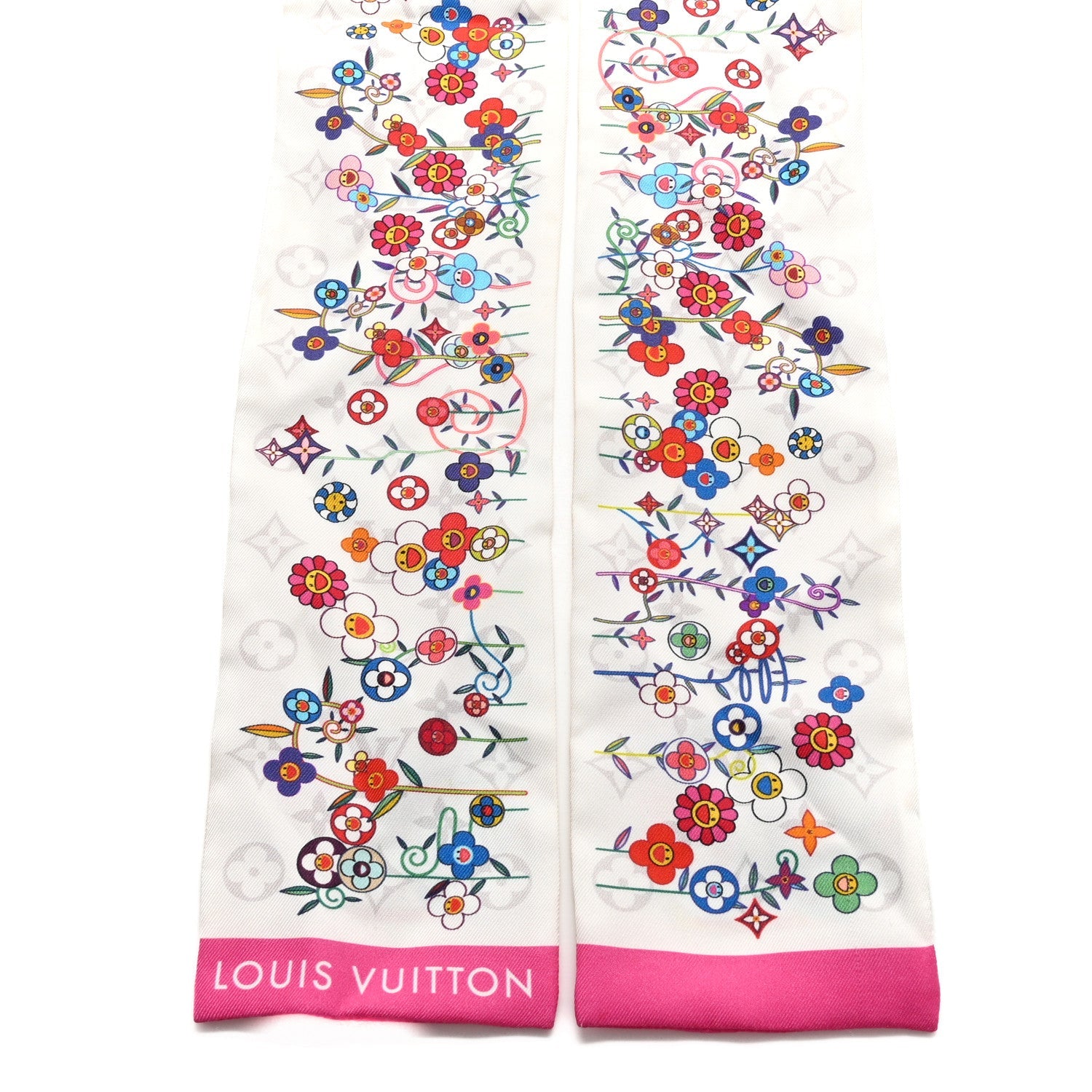 Louis Vuitton LV X TM Silk Superflat Monogram Bandeau White
