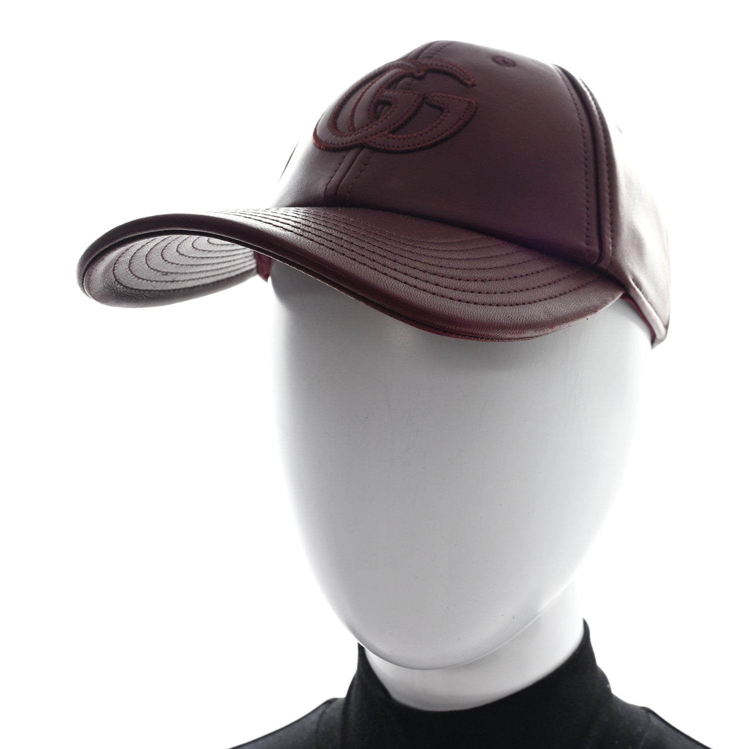 Gucci Nappa GG Baseball Hat M Burgundy