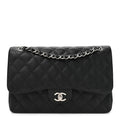 Chanel Caviar Quilted Jumbo Double Flap Black