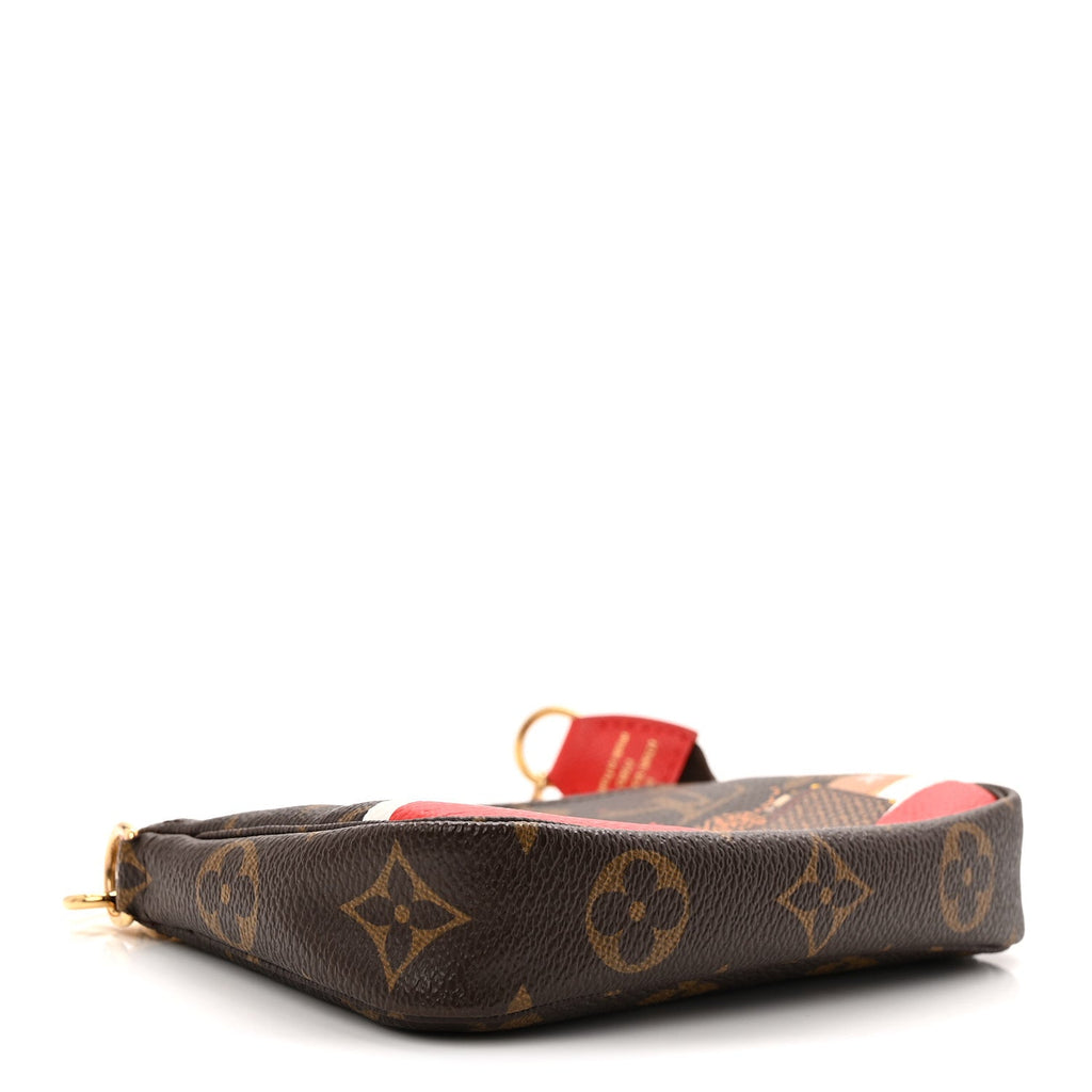 Louis Vuitton Monogram 2018 Christmas Animation Mini Cats Pochette Accessories