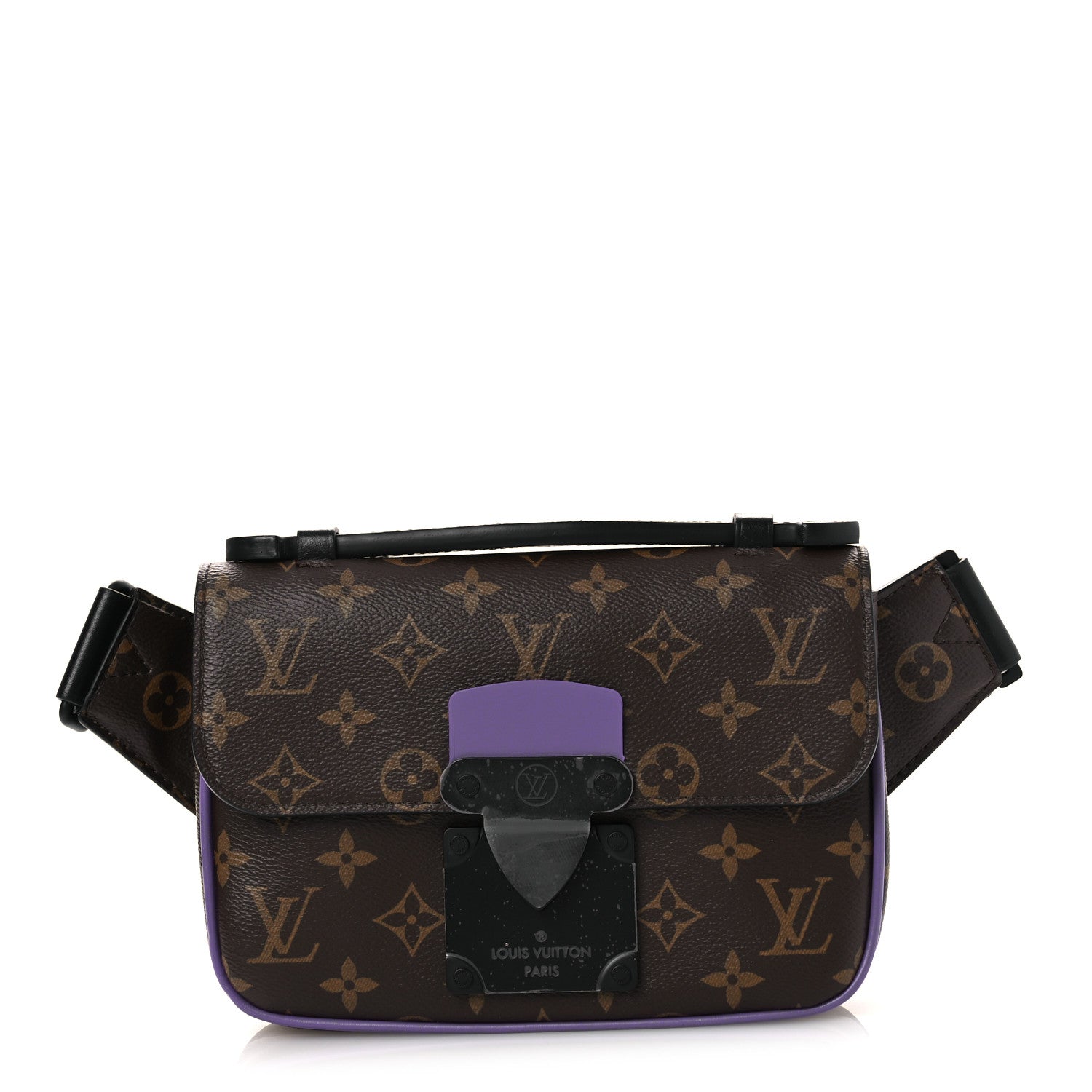 Louis Vuitton Monogram S Lock Sling Bag Purple