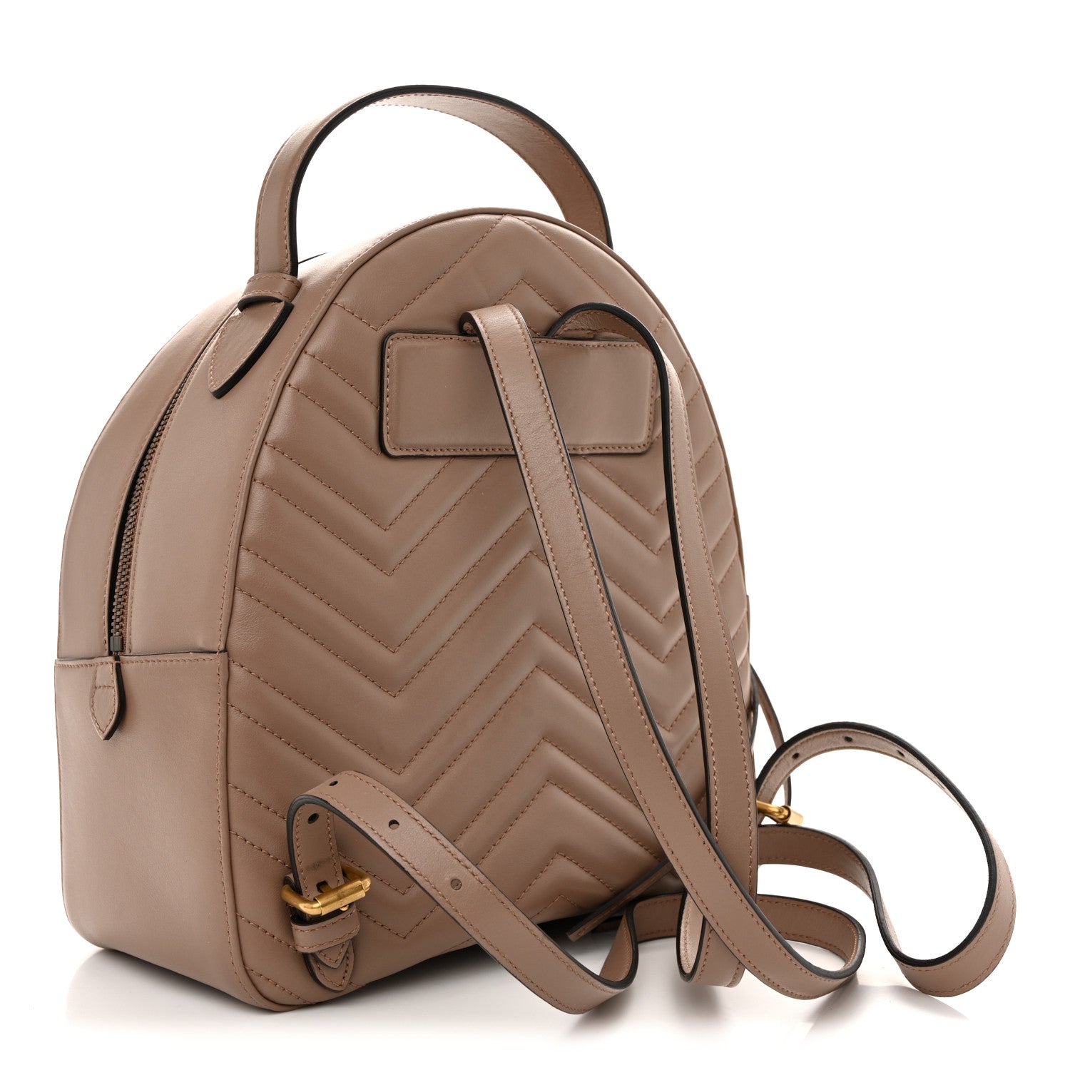 Gucci Calfskin Matelasse GG Marmont Backpack Porcelain Rose