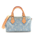 Louis Vuitton Monogram Denim Nano Speedy Sky Blue