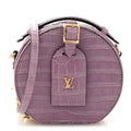 Louis Vuitton Alligator Mini Boite Chapeau Purple