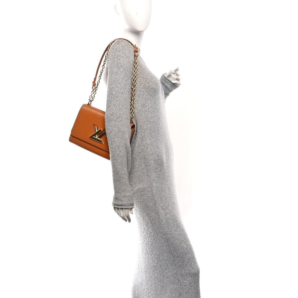 Louis Vuitton Epi Twist Shoulder Bag MM Gold Miel