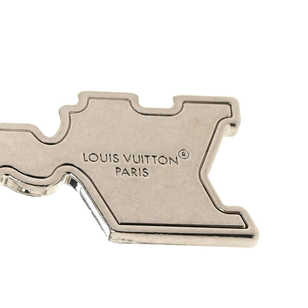 Louis Vuitton Metal Pearls Mini Chain Belt Bag Charm Silver