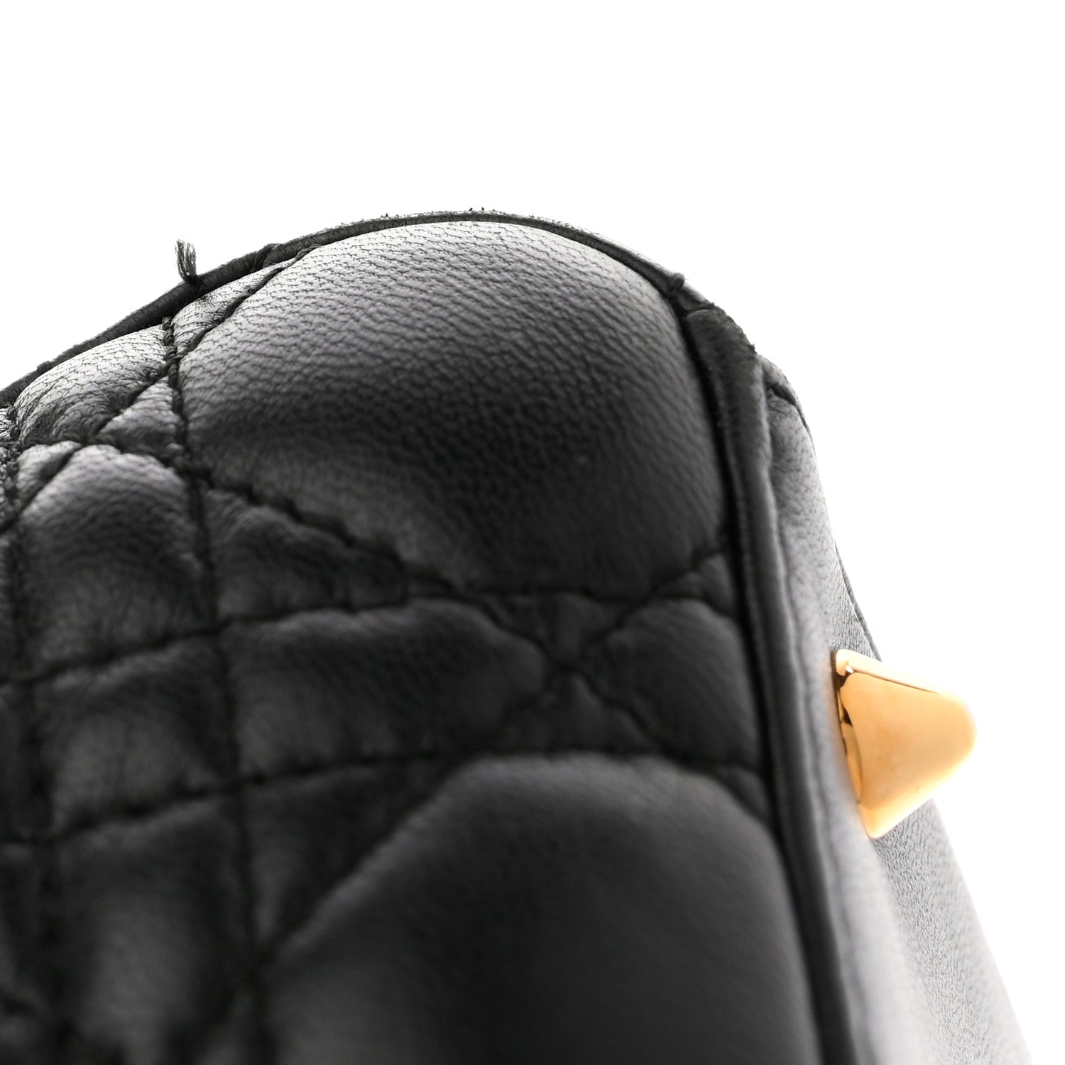 Christian Dior Lambskin Cannage Medium Lady Dior Black