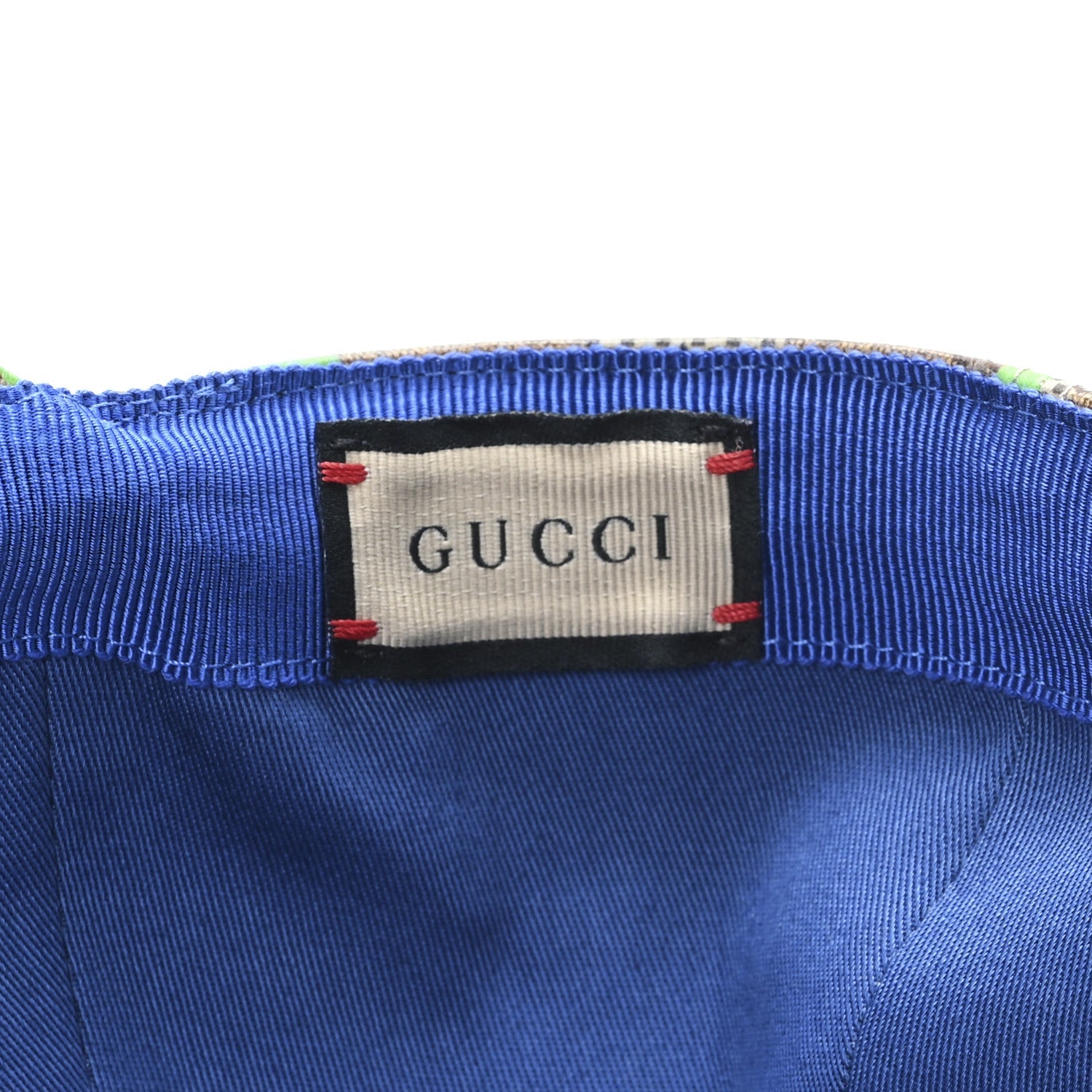 Gucci GG Supreme Monogram Mix Textured Patchwork Rhombus Baseball Hat XL Beige