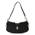 Gucci Calfskin Mini Moon Side Shoulder Bag Black