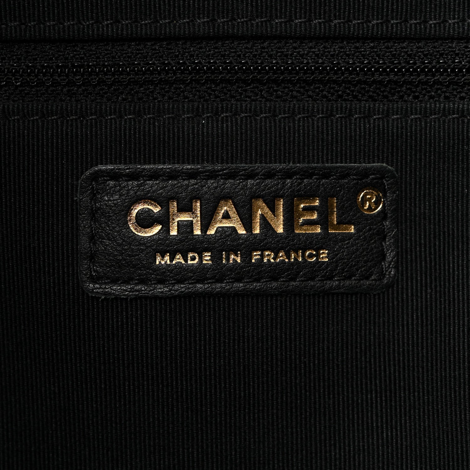 Chanel Caviar Quilted Small Trapezoid Chain Shopping Tote Black