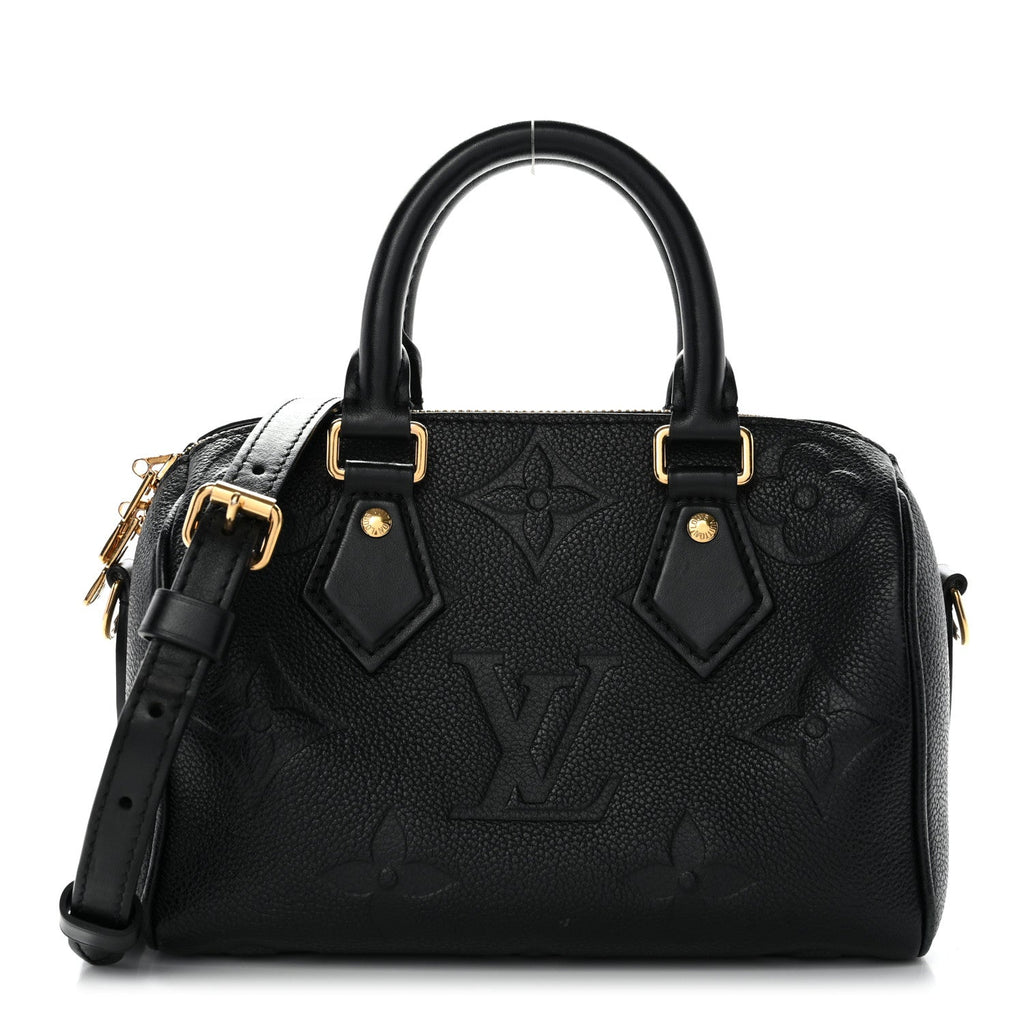 Louis Vuitton Empreinte Monogram Giant Speedy Bandouliere 20 Black