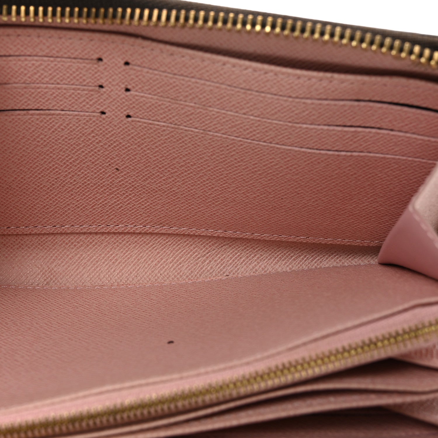 Louis Vuitton Monogram Zippy Wallet Rose Ballerine