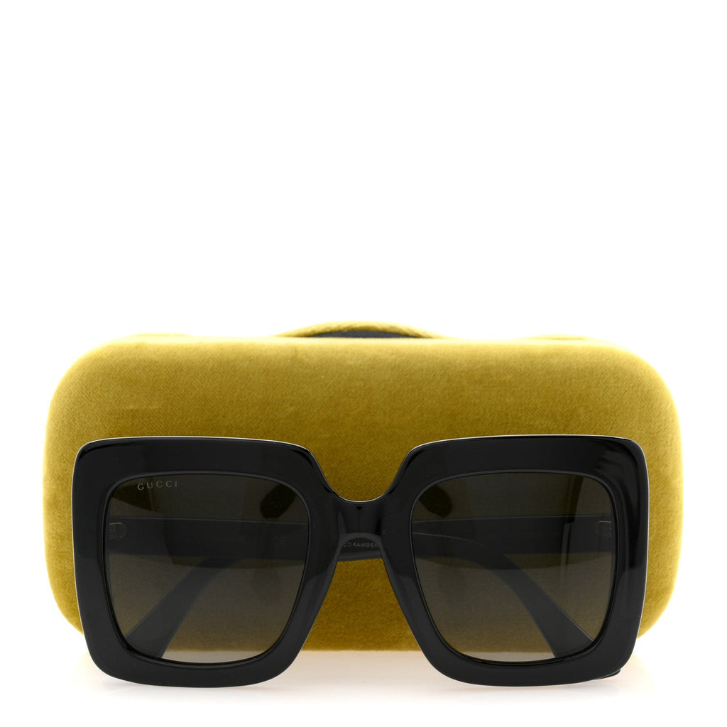 Gucci Acetate Oversize Sunglasses GG0328S Black