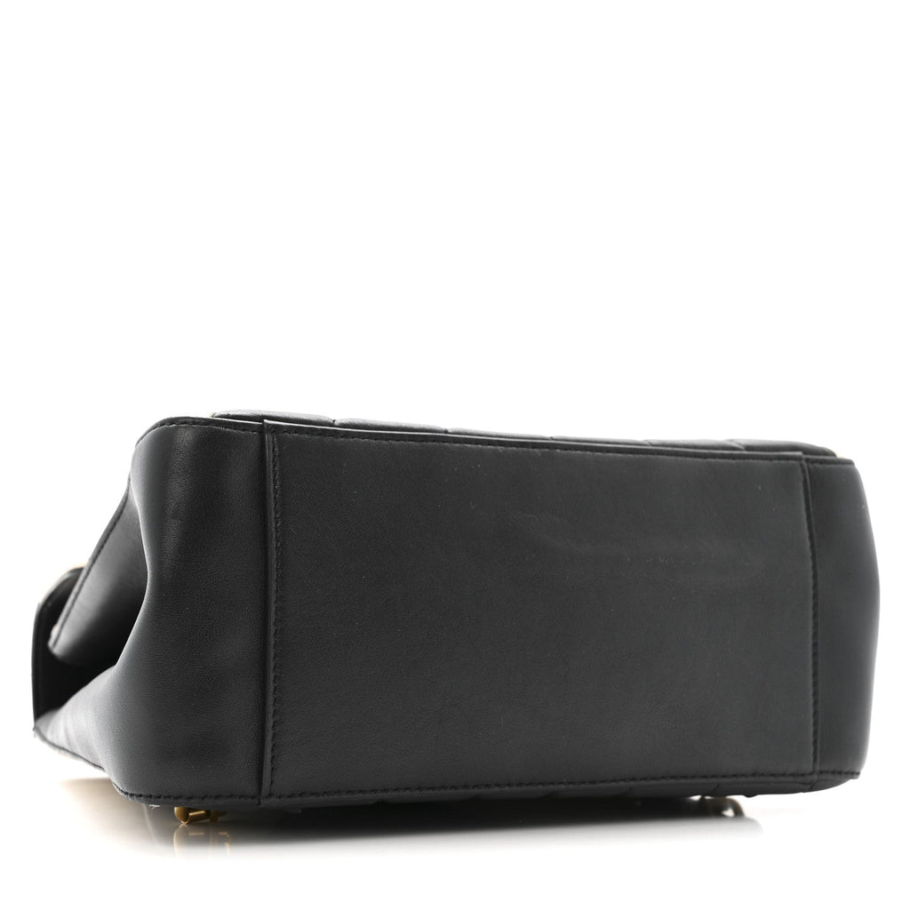 Gucci Calfskin Bamboo Trapuntata Queen Margaret Backpack Mystic White Black