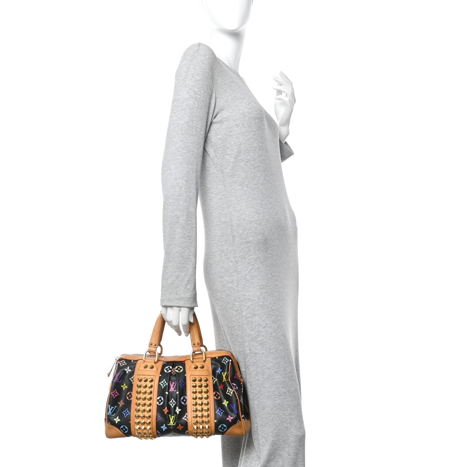 Louis Vuitton Monogram Multicolor Courtney MM Black
