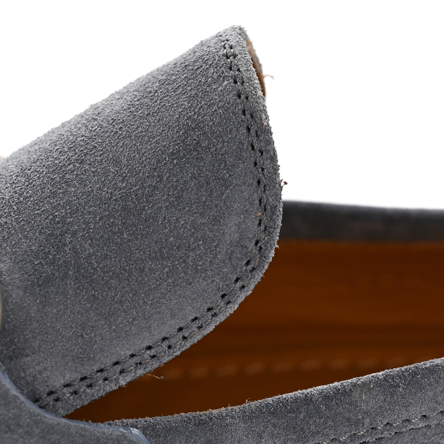 Gucci Suede Horsebit Mens Jordaan Loafers 8.5 Foggy Grey