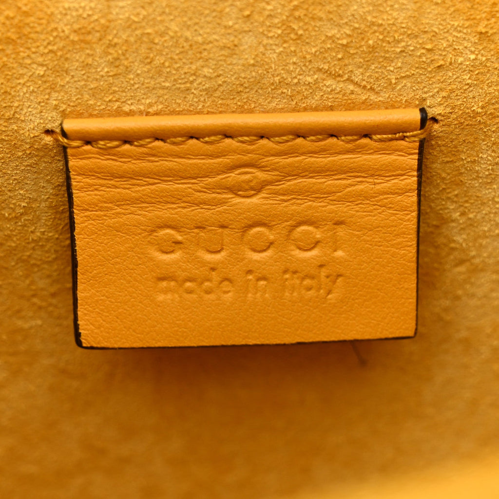 Gucci GG Supreme Monogram Mini Dionysus Shoulder Bag Yellow