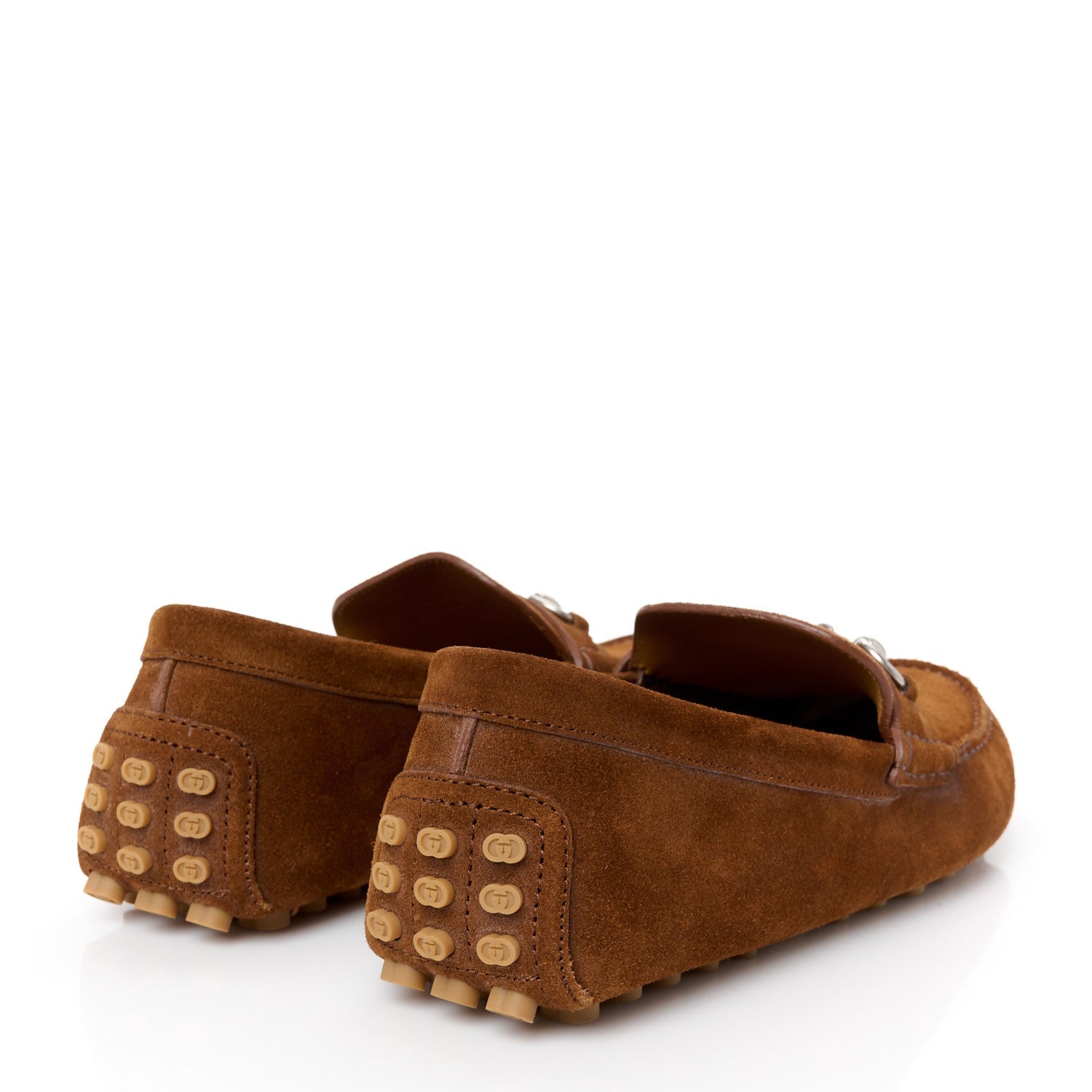 Gucci Suede Mens Horsebit Driver Loafers 9 Cuir