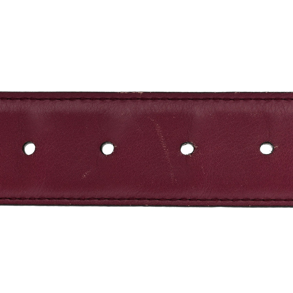 Gucci Moon Calfskin Interlocking G 37mm Belt 80 32 Glossy Pink