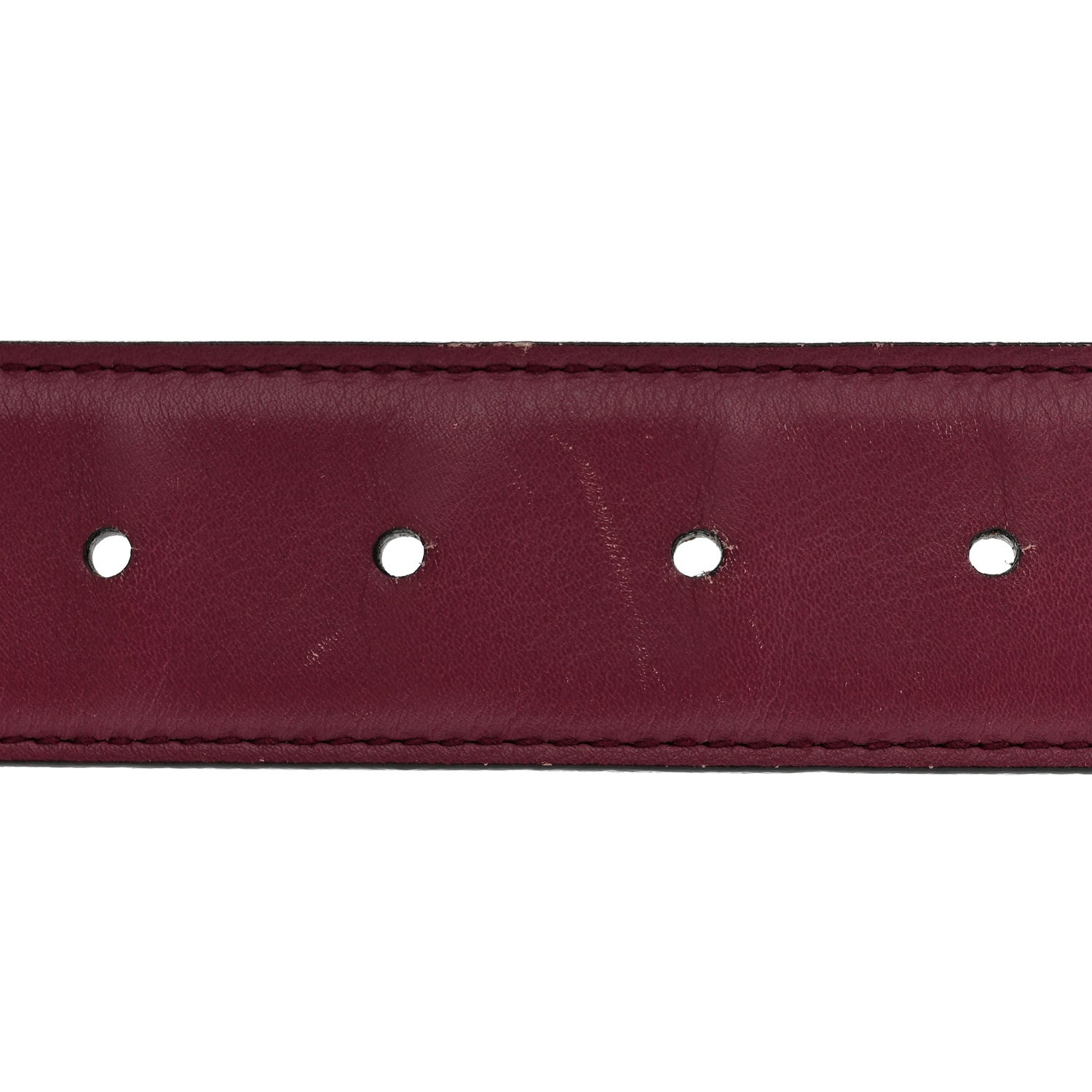 Gucci Moon Calfskin Interlocking G 37mm Belt 80 32 Glossy Pink