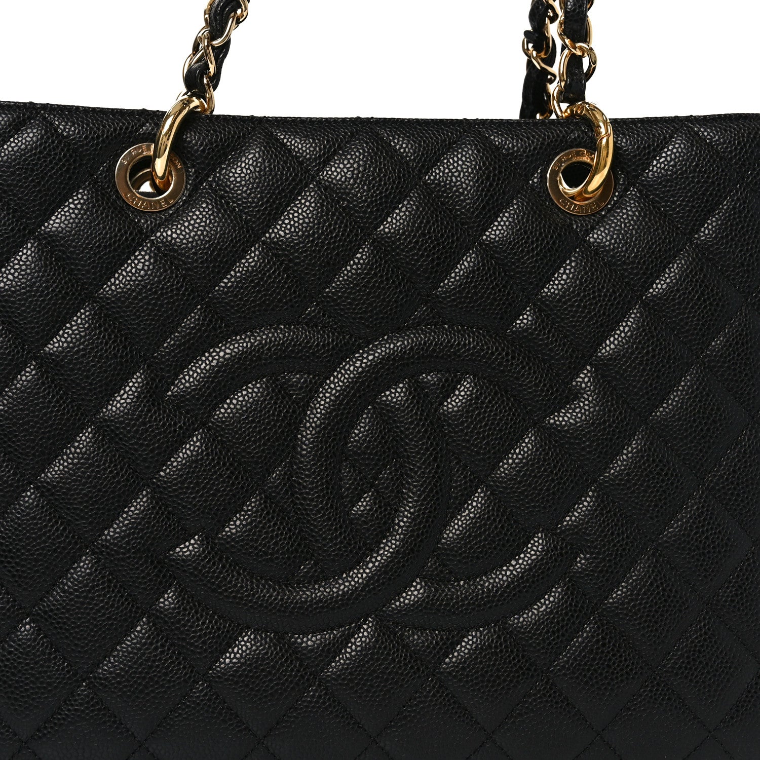 Chanel Caviar Quilted Grand Shopping Tote GST Black