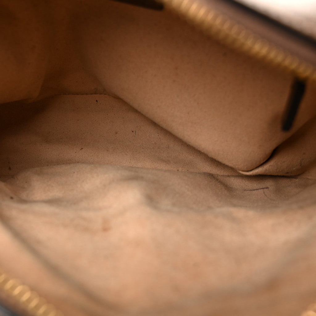 Gucci GG Supreme Monogram Small Horsebit 1955 Shoulder Bag Beige Brown Sugar