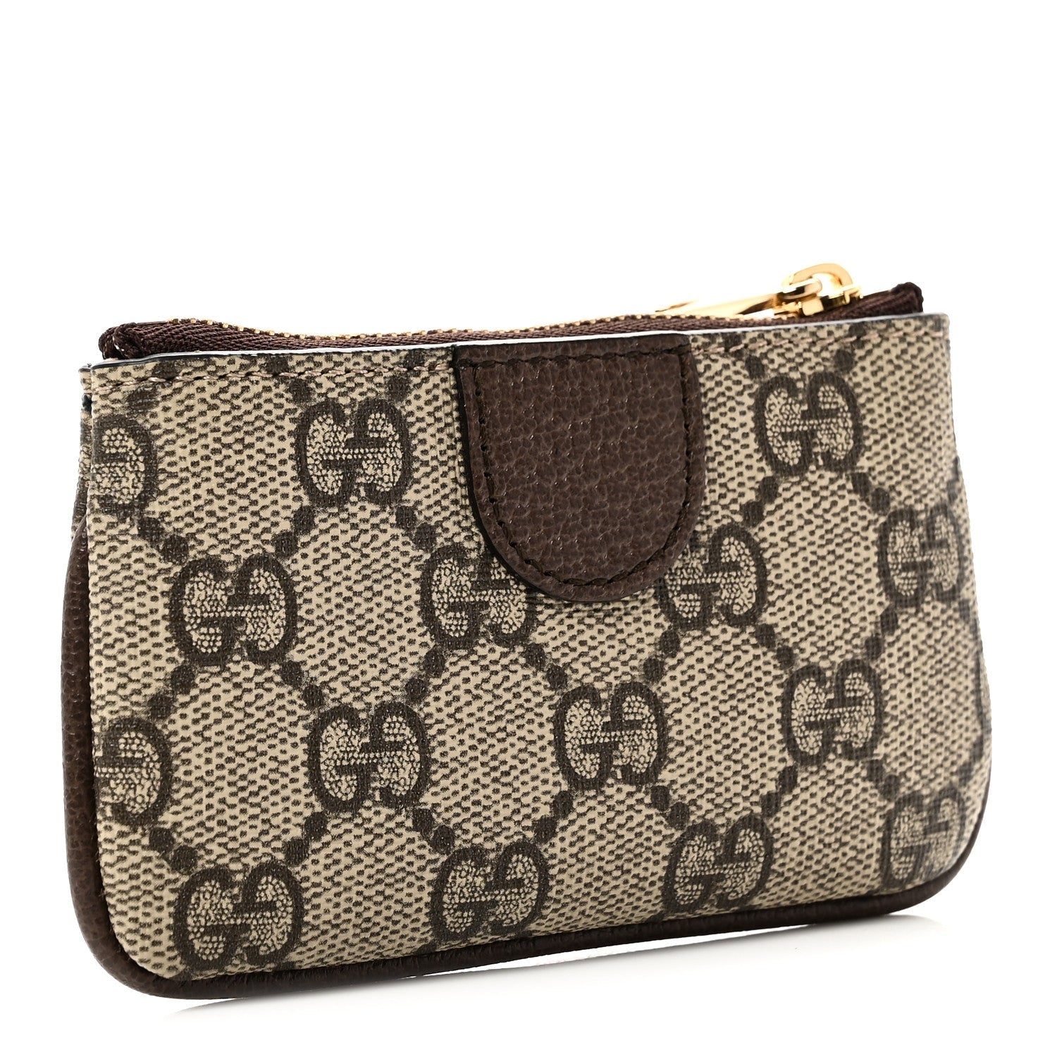 Gucci GG Supreme Monogram Web Ophidia Key Case Beige New Acero