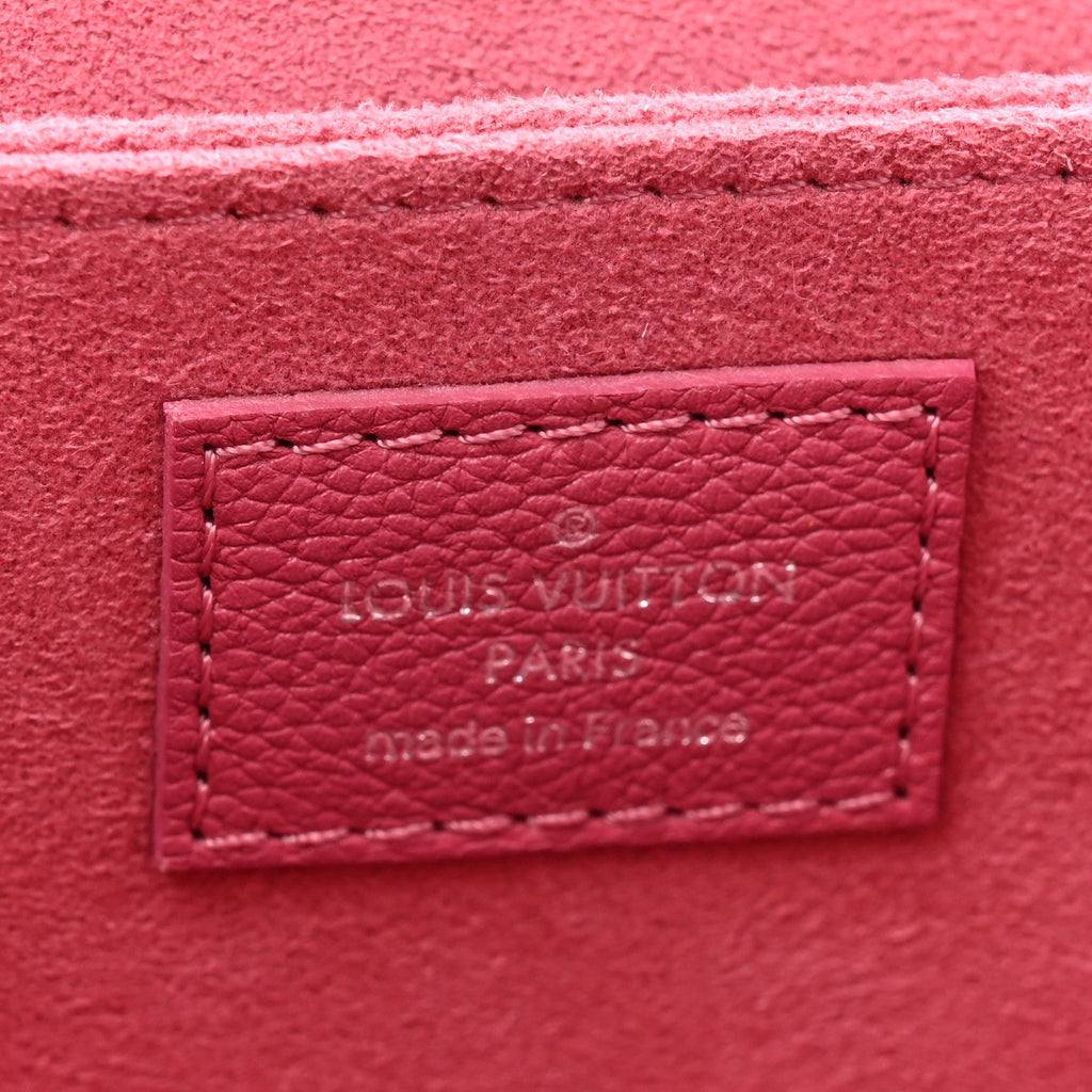 Louis Vuitton Soft Calfskin My Lockme Top Handle Lie De Vin Oxford Greige