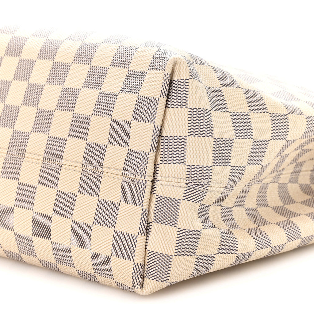 Louis Vuitton Damier Azur Graceful MM Rose Ballerine