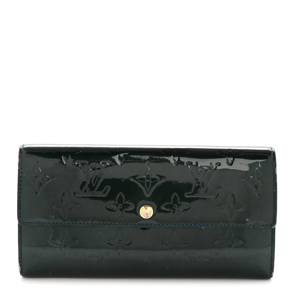 Louis Vuitton Vernis Sarah Wallet Blue Nuit
