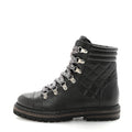 Lambskin Quilted Lace Up Boots 35.5 Grey
