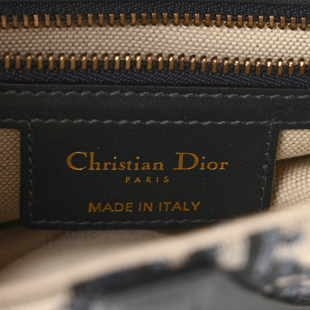 Christian Dior Oblique Saddle Bag Blue