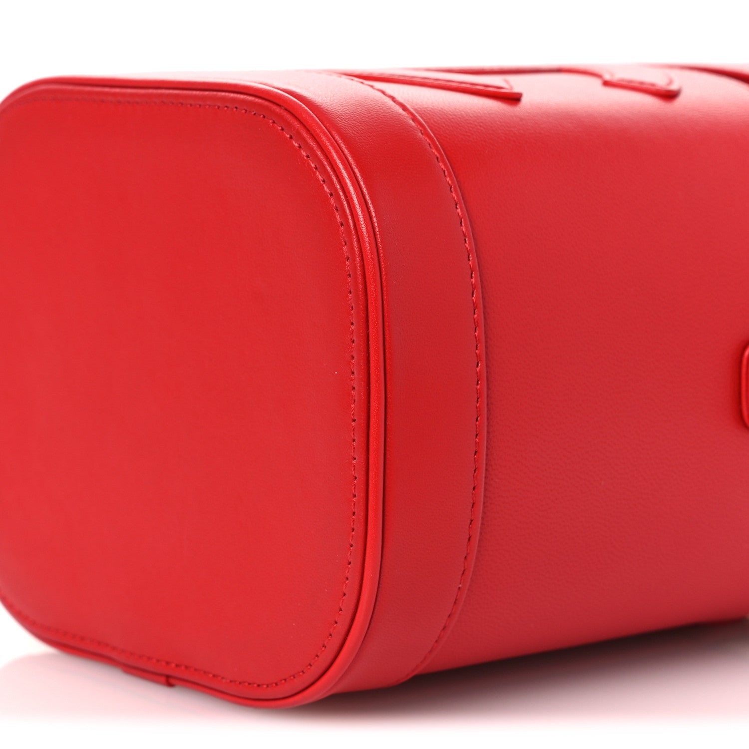 Chanel Lambskin Timeless Vanity Cosmetic Case Red