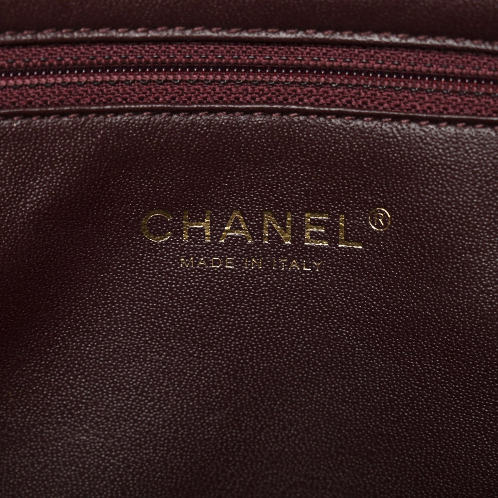 Chanel Lambskin Quilted Medium Diamond CC Flap Beige