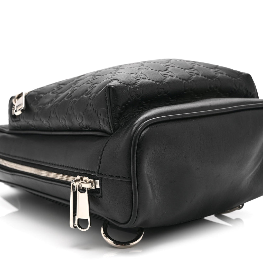Gucci Guccissima Sling Backpack Black